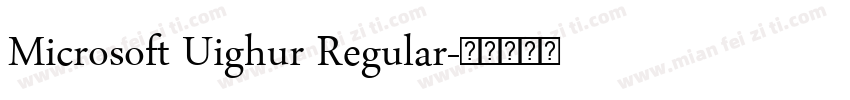 Microsoft Uighur Regular字体转换